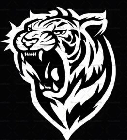 Brüllender Tiger